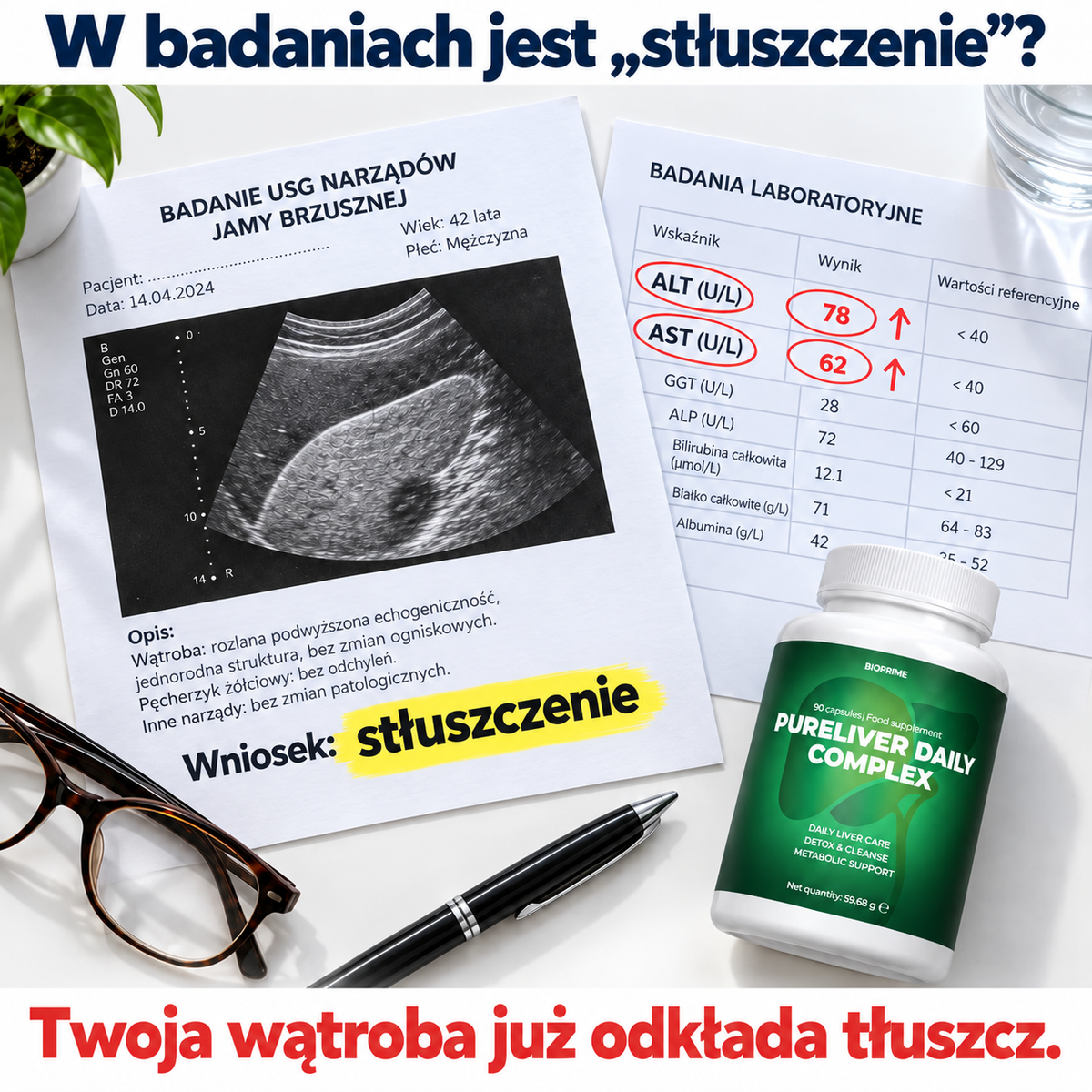W badaniach jest stłuszczenie